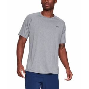 Under Armour Mens Heat Gear Active Short Sleeve Gray Shirt Tshirt Tee Medium NEW